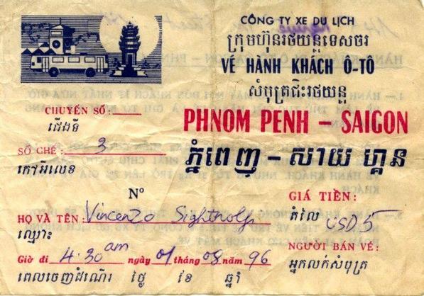 Phnom Penh-Saigon tiket